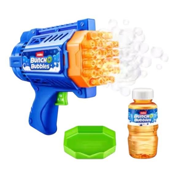 Zuru Bunch O Bubbles Mini Bubble Blaster - Blue and Orange - Picture 2 of 3